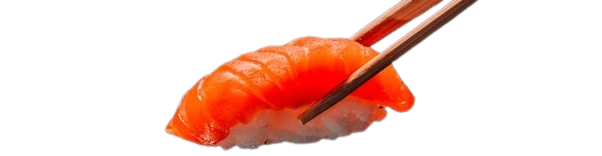 Lax sushi, lax with rice